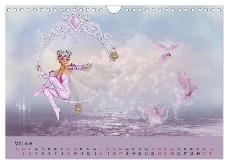 Produktbild: Elfenlichter, die Reise geht weiter (Wandkalender 2026 DIN A4 quer), CALVENDO Monatskalender
