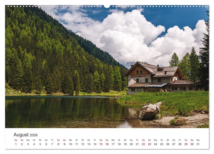 Produktbild: Alpensee - Wunder der Natur (Wandkalender 2026 DIN A2 quer), CALVENDO Monatskalender
