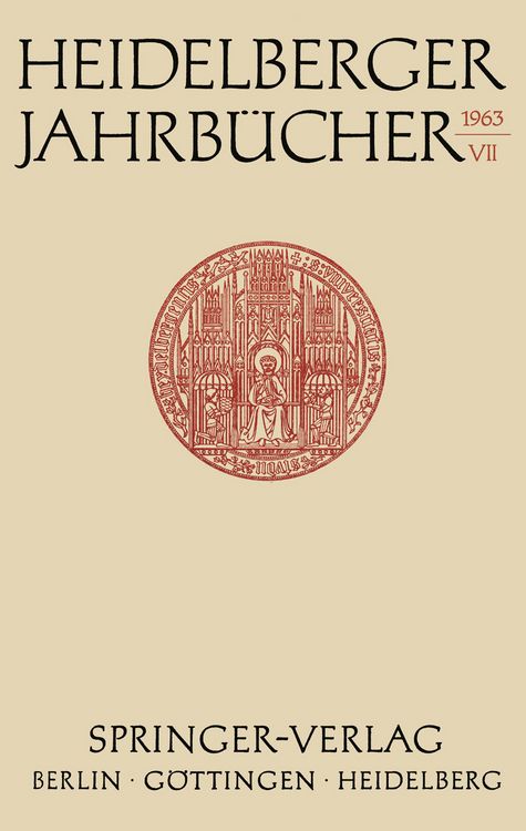 Produktbild: Heidelberger Jahrb&uuml;cher