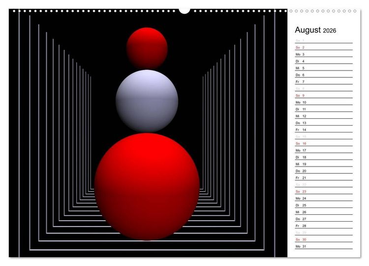 Produktbild: Mit Geometrie durch das Jahr (hochwertiger Premium Wandkalender 2026 DIN A2 quer), Kunstdruck in Hochglanz