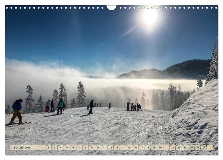 Produktbild: Skifahren - so sch&ouml;n (Wandkalender 2026 DIN A3 quer), CALVENDO Monatskalender