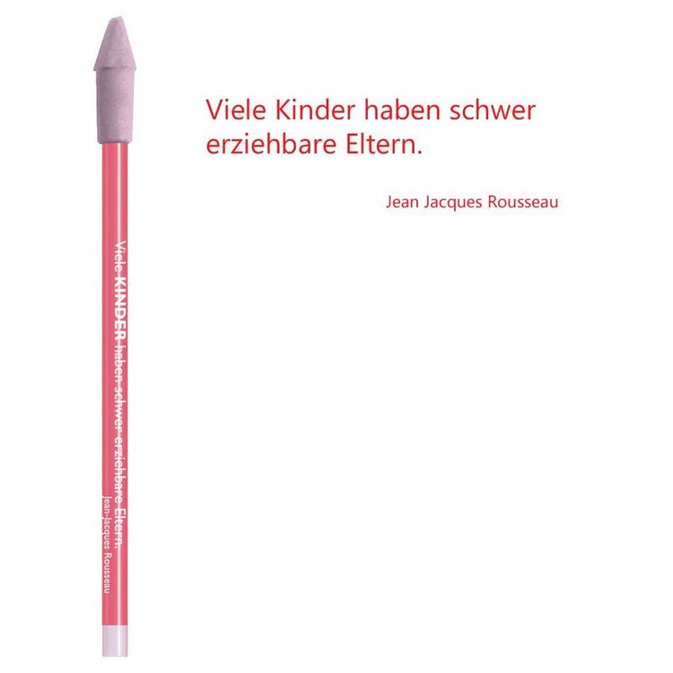 Produktbild: Bleistift rot, Jean Jacques Rousseau