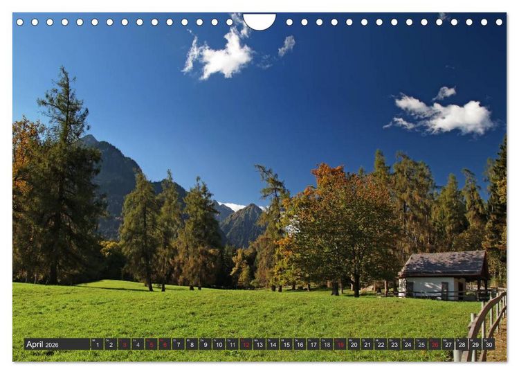Produktbild: Vorarlberg in &Ouml;sterreich (Wandkalender 2026 DIN A4 quer), CALVENDO Monatskalender