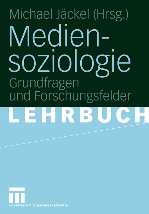 Produktbild: Mediensoziologie