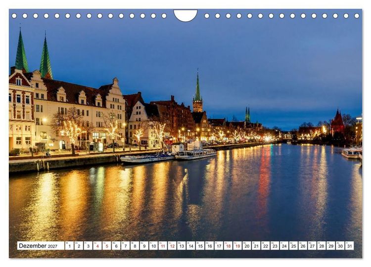 Produktbild: L&uuml;beck &ndash; Poetische Ansichten (Wandkalender 2027 DIN A4 quer), CALVENDO Monatskalender