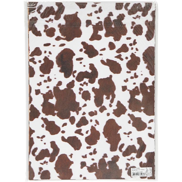 Produktbild: Creativ Company Karton, Tierfell, A4, Blatt 210x297 mm, 300 g, 10 Blatt sortiert
