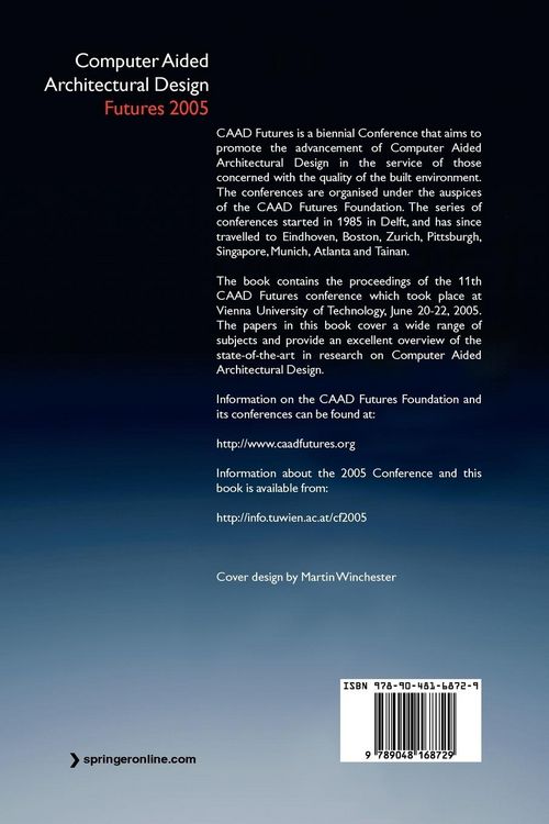 Produktbild: Computer Aided Architectural Design Futures 2005