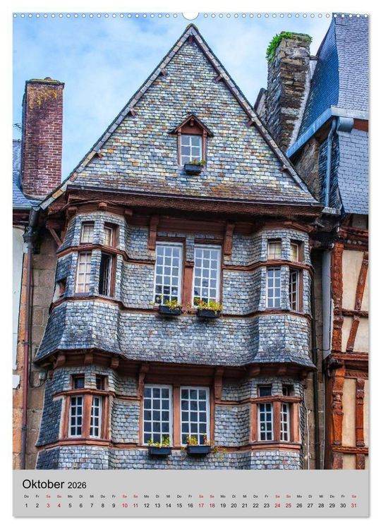 Produktbild: Reiseziele in der Bretagne (hochwertiger Premium Wandkalender 2026 DIN A2 hoch), Kunstdruck in Hochglanz