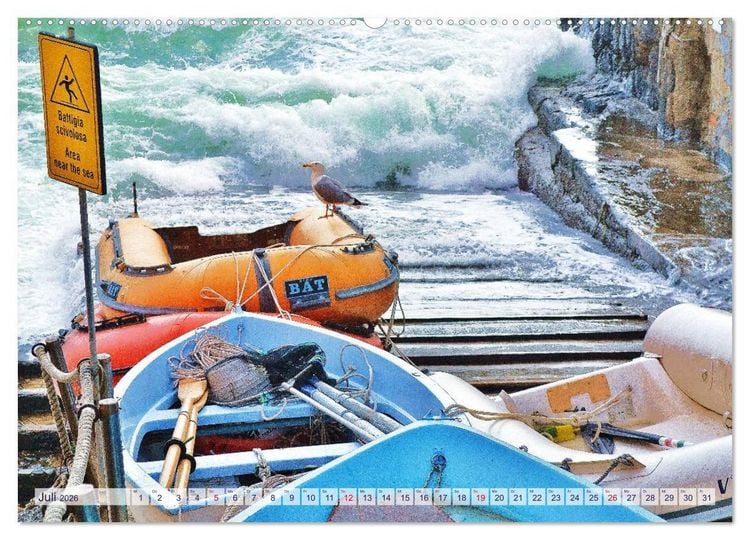 Produktbild: SCHMUCKST&Uuml;CKE der CINQUE TERRE (Wandkalender 2026 DIN A2 quer), CALVENDO Monatskalender