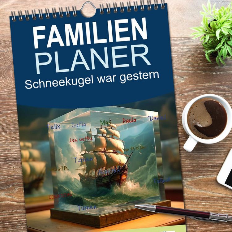 Produktbild: Familienplaner 2026 - Schneekugel war gestern mit 5 Spalten (Wandkalender, 21 x 45 cm) CALVENDO