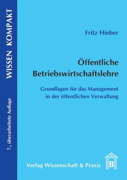 Produktbild: &Ouml;ffentliche Betriebswirtschaftslehre.