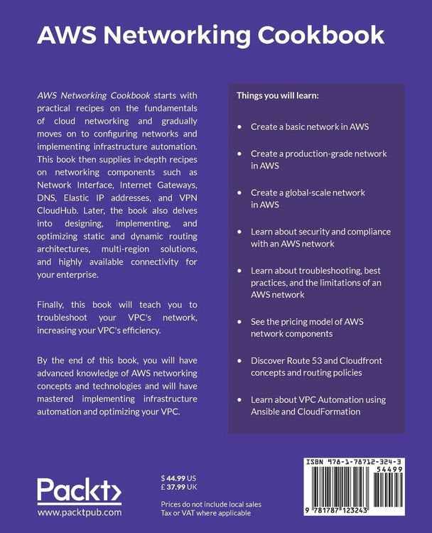 Produktbild: AWS Networking Cookbook