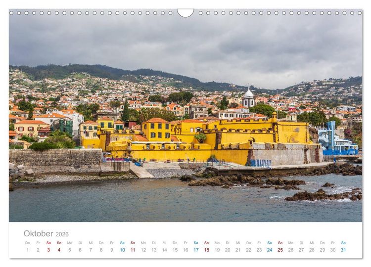 Produktbild: Funchal - Madeiras stolze Hauptstadt (Wandkalender 2026 DIN A3 quer), CALVENDO Monatskalender