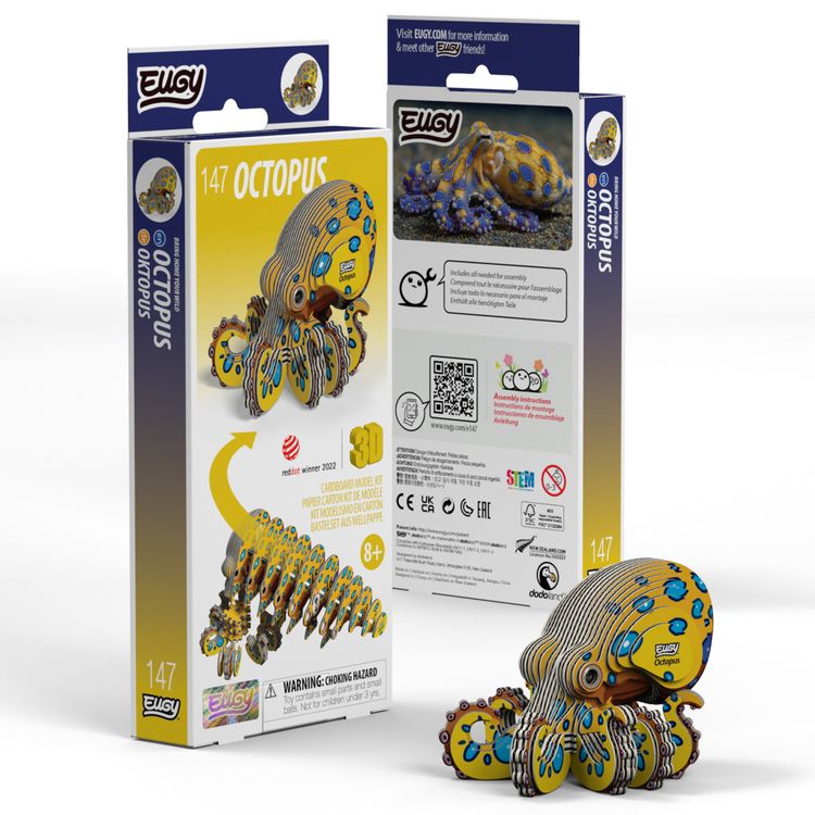 Produktbild: EUGY - 3D Bastelset Oktopus
