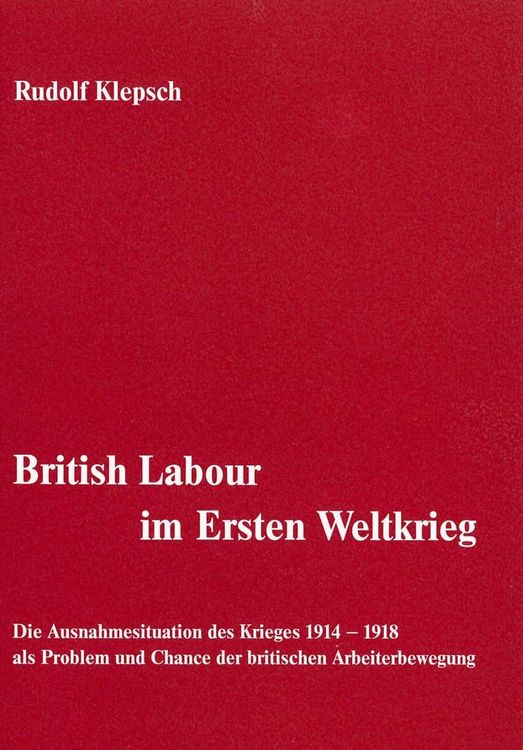 Produktbild: British Labour im Ersten Weltkrieg