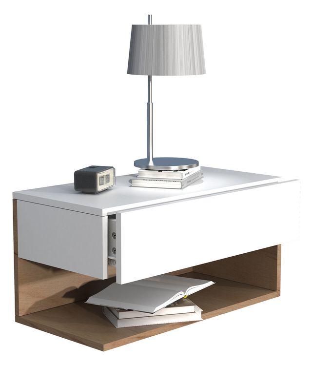 Produktbild: Wandschublade Wand H&auml;nge Nachttisch Usal XL 60cm
