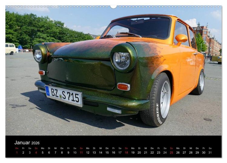 Produktbild: Trabantfahrertreffen Zwickau (hochwertiger Premium Wandkalender 2026 DIN A2 quer), Kunstdruck in Hochglanz