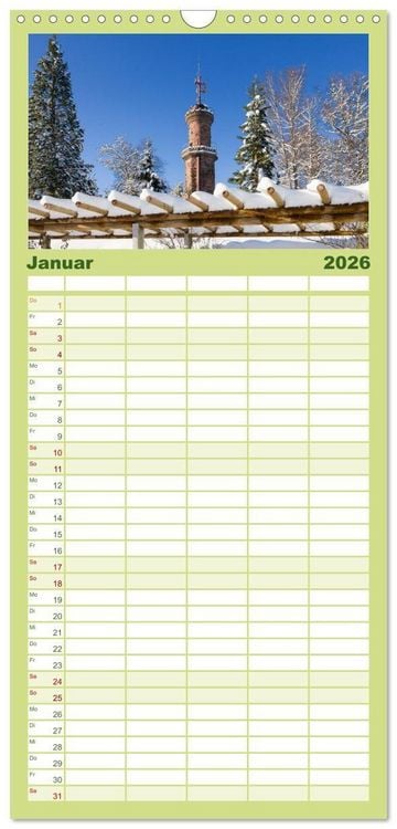 Produktbild: Familienplaner 2026 - Freudenstadt 2026 mit 5 Spalten (Wandkalender, 21 x 45 cm) CALVENDO