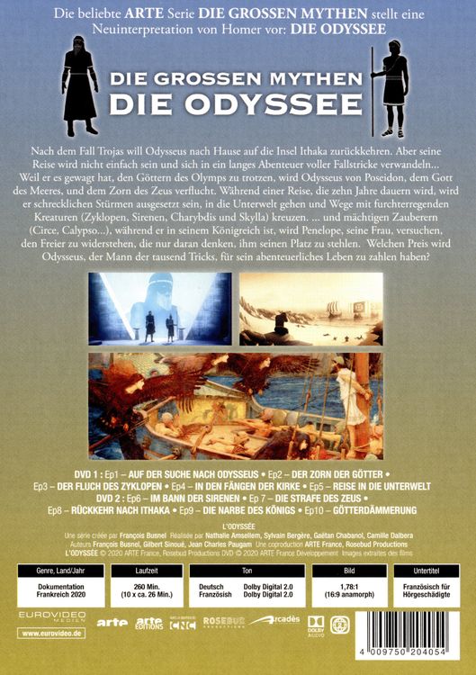 Produktbild: Die grossen Mythen - Die Odyssee [2 DVDs]
