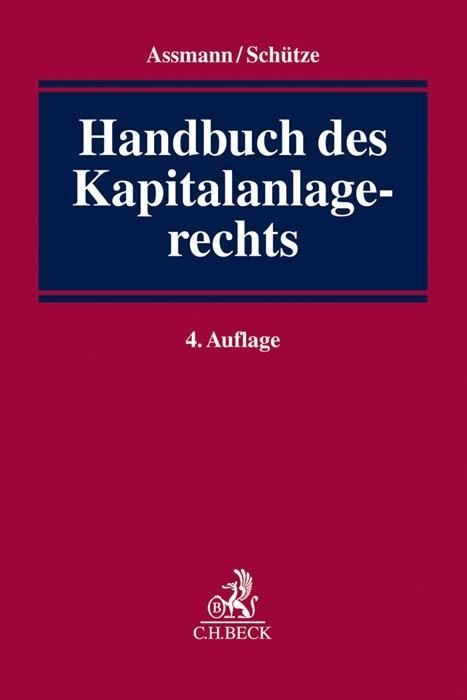 Produktbild: Handbuch des Kapitalanlagerechts