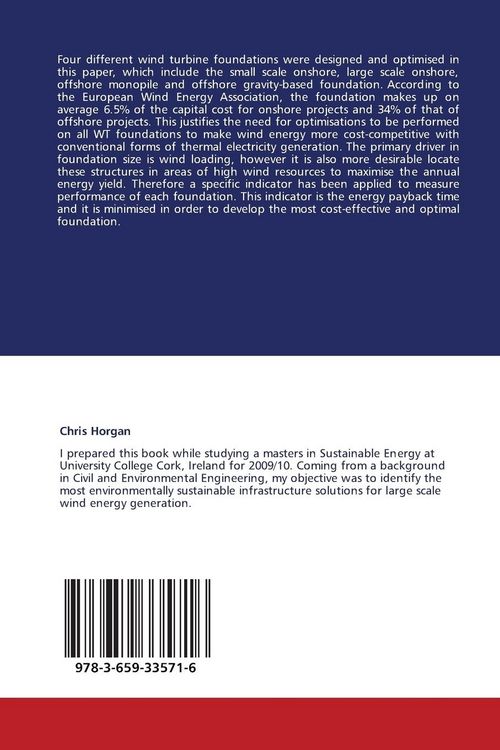 Produktbild: Structural Study and Optimisation of Wind Turbine Foundations