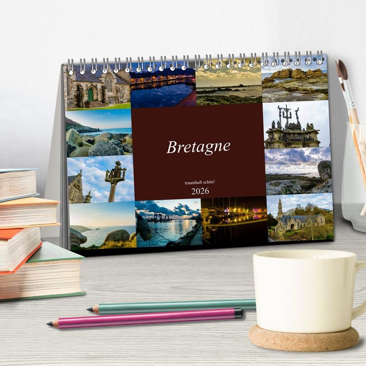 Produktbild: Bretagne - traumhaft sch&ouml;n! (Tischkalender 2026 DIN A5 quer), CALVENDO Monatskalender