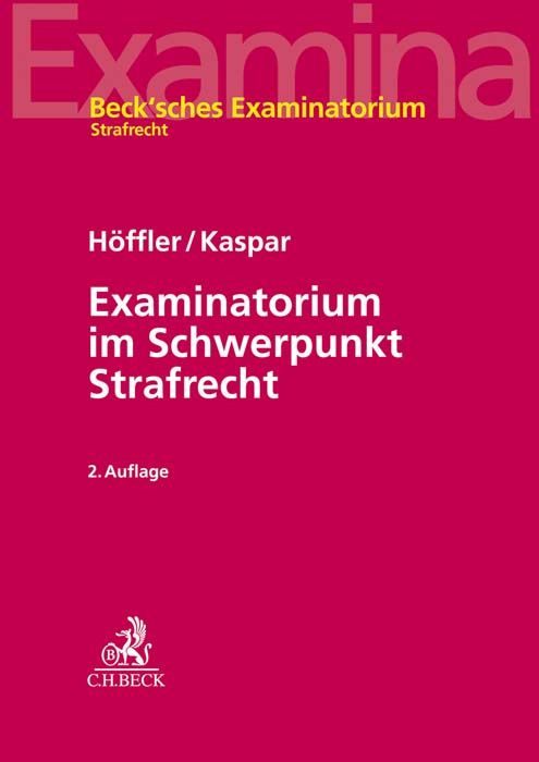 Produktbild: Examinatorium im Schwerpunkt Strafrecht