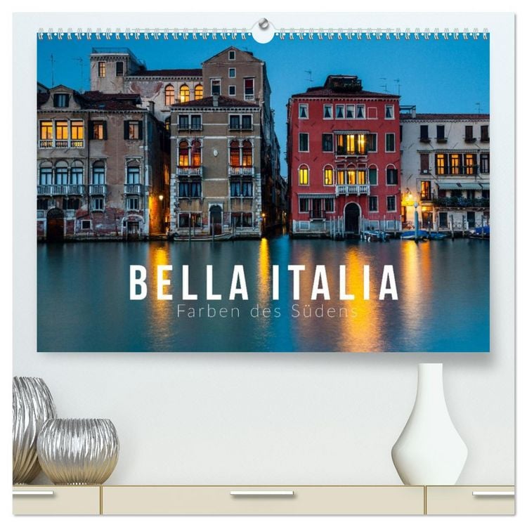 Produktbild: Bella Italia. Farben des S&uuml;dens (hochwertiger Premium Wandkalender 2026 DIN A2 quer), Kunstdruck in Hochglanz