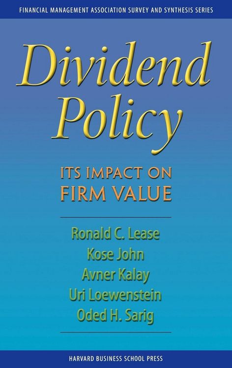 Produktbild: Dividend Policy