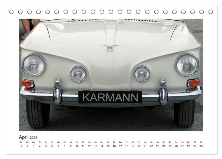 Produktbild: Eine Legende lebt, der Karmann-Ghia (Tischkalender 2025 DIN A5 quer), CALVENDO Monatskalender