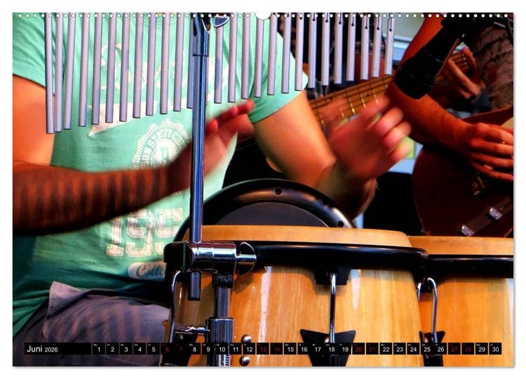 Produktbild: Percussion - Rhythmus im Blut (hochwertiger Premium Wandkalender 2026 DIN A2 quer), Kunstdruck in Hochglanz