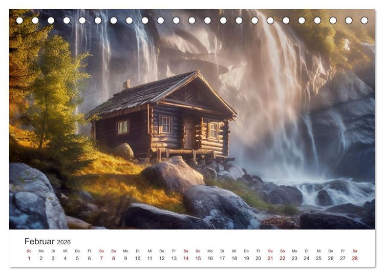 Produktbild: Zuhause in der Wildnis (Tischkalender 2026 DIN A5 quer), CALVENDO Monatskalender