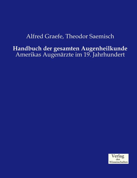 Produktbild: Handbuch der gesamten Augenheilkunde