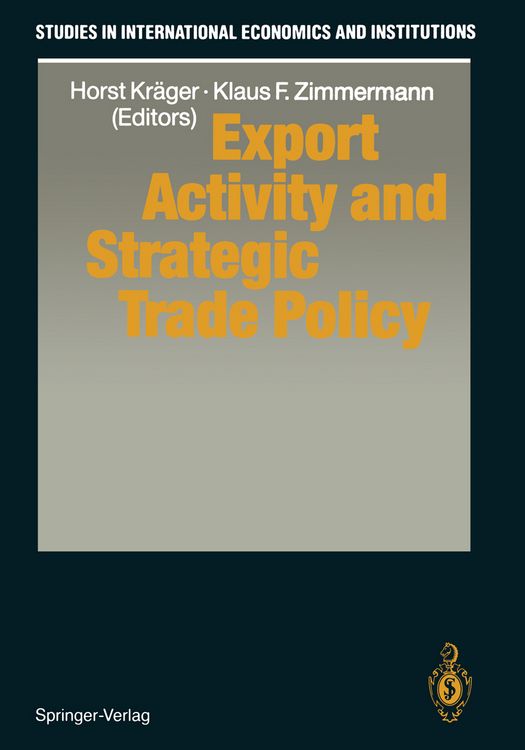 Produktbild: Export Activity and Strategic Trade Policy