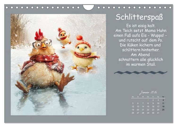 Produktbild: Kleine Tiere - Lustige Abenteuer (Wandkalender 2026 DIN A4 quer), CALVENDO Monatskalender