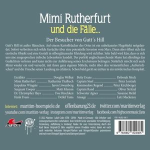 Produktbild: Mimi Rutherfurt - Der Besucher von Gutt's Hill,1 Audio-CD
