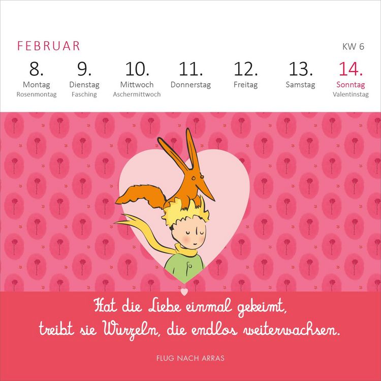 Produktbild: Mini-Wochenkalender Der Kleine Prinz 2027