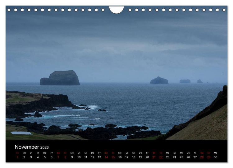 Produktbild: Island - Unber&uuml;hrte Landschaften (Wandkalender 2026 DIN A4 quer), CALVENDO Monatskalender