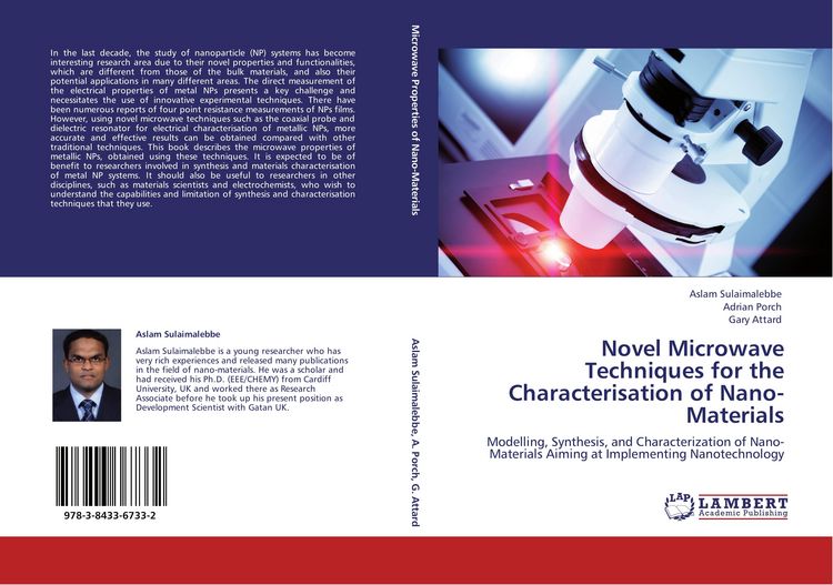 Produktbild: Novel Microwave Techniques for the Characterisation of Nano-Materials