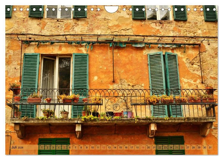 Produktbild: Sehnsucht nach SIENA (Wandkalender 2026 DIN A4 quer), CALVENDO Monatskalender