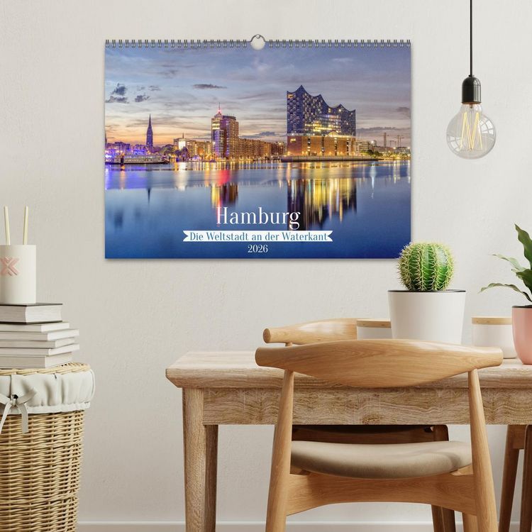 Produktbild: Hamburg - Die Weltstadt an der Waterkant (Wandkalender 2026 DIN A3 quer), CALVENDO Monatskalender