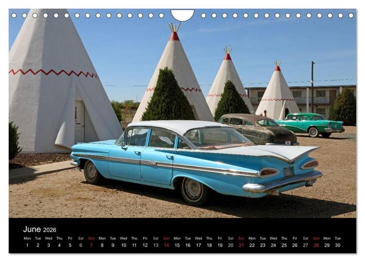 Produktbild: Route 66 in the Southwest (UK-Version) (Wall Calendar 2026 DIN A4 landscape), CALVENDO 12 Month Wall Calendar
