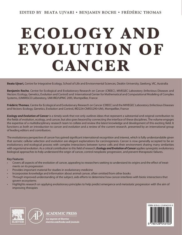 Produktbild: Ecology and Evolution of Cancer