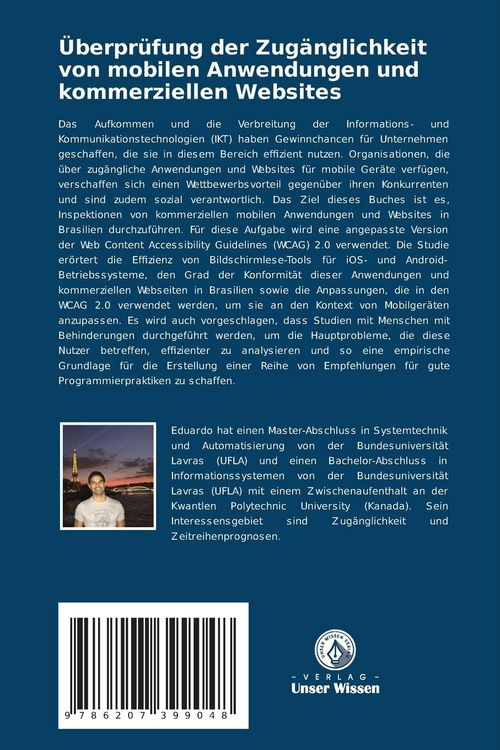 Produktbild: &Uuml;berpr&uuml;fung der Zug&auml;nglichkeit von mobilen Anwendungen und kommerziellen Websites