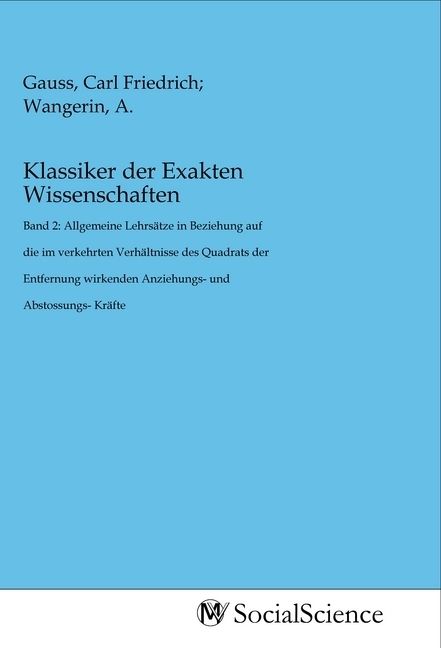 Produktbild: Klassiker der Exakten Wissenschaften