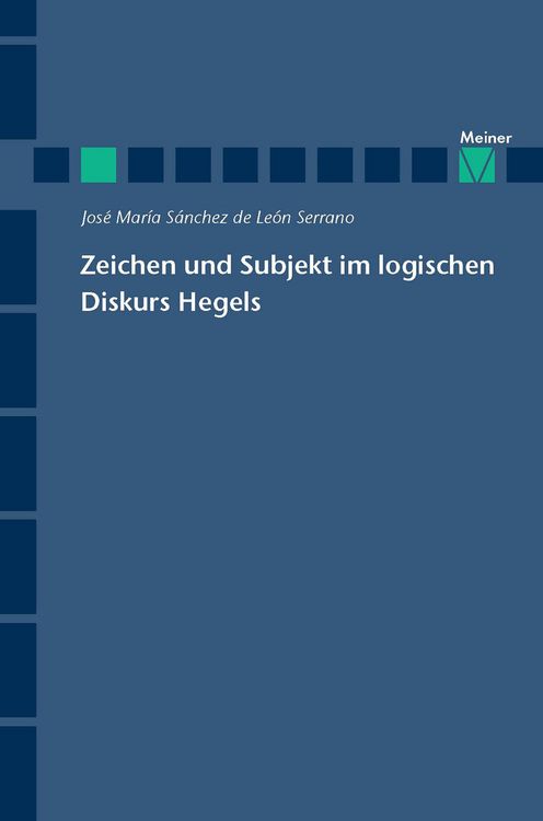 Produktbild: Zeichen und Subjekt im logischen Diskurs Hegels