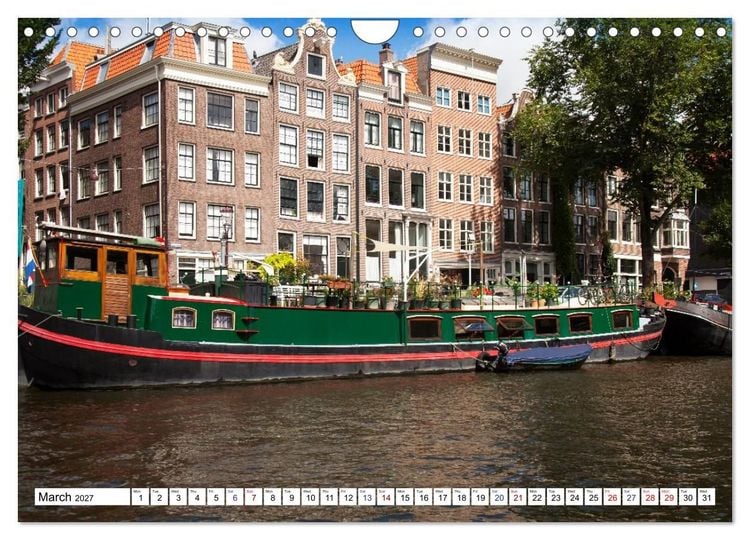 Produktbild: Discover Holland Amsterdam and the Coastal Landscapes of the Netherlands (Wall Calendar 2027 DIN A4 landscape), CALVENDO 12 Month Wall Calendar