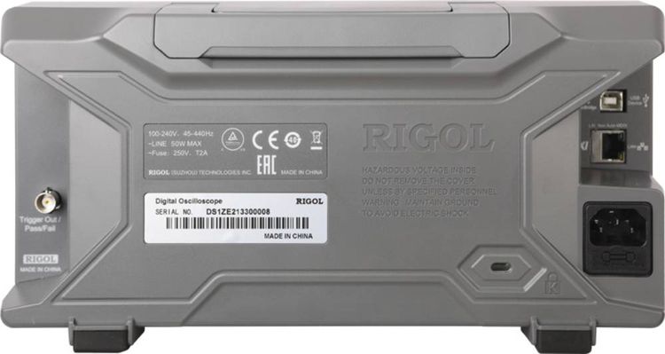Produktbild: Rigol DS1202Z-E Digital-Oszilloskop 200MHz 2-Kanal 1 GSa/s 24 Mpts 8 Bit 1St.