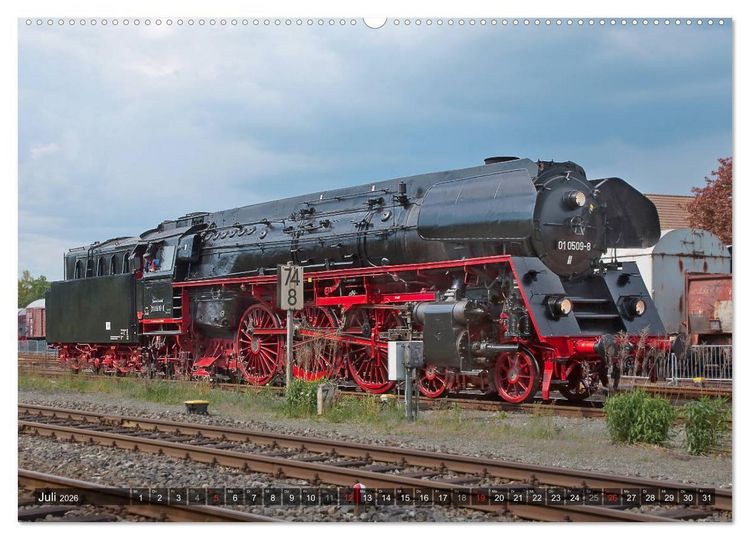 Produktbild: Unter Dampf - Eisenbahnromantik aus vergangener Zeit (hochwertiger Premium Wandkalender 2026 DIN A2 quer), Kunstdruck in Hochglanz