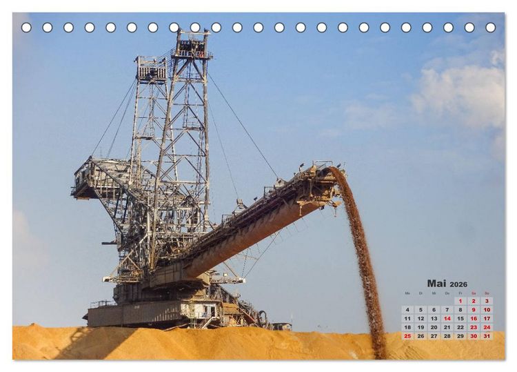 Produktbild: Giganten im Tagebau Garzweiler II (Tischkalender 2026 DIN A5 quer), CALVENDO Monatskalender